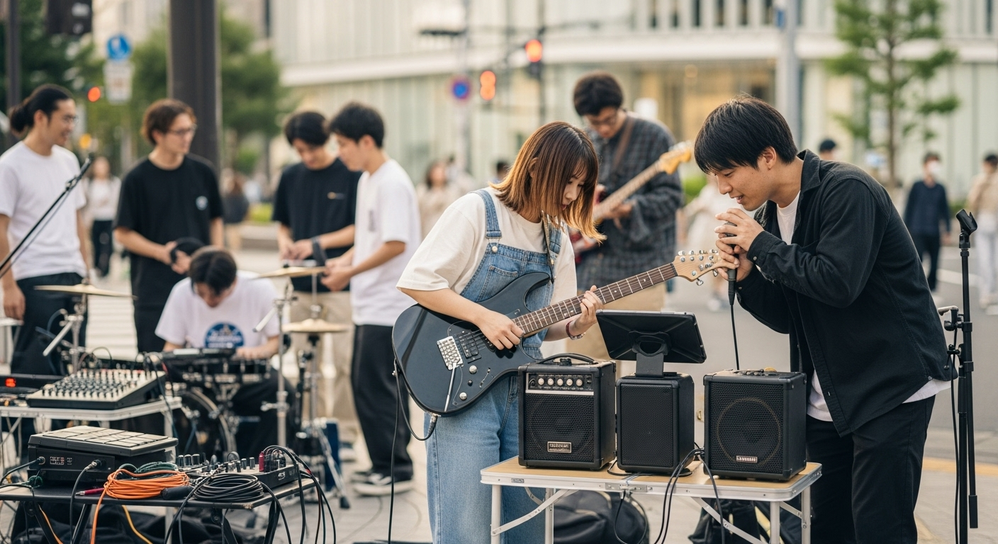 路上ライブ成功ガイド!場所選びから許可取得、機材レンタルまで徹底解説